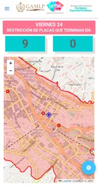 Restricción vehicular La Paz android App screenshot 5